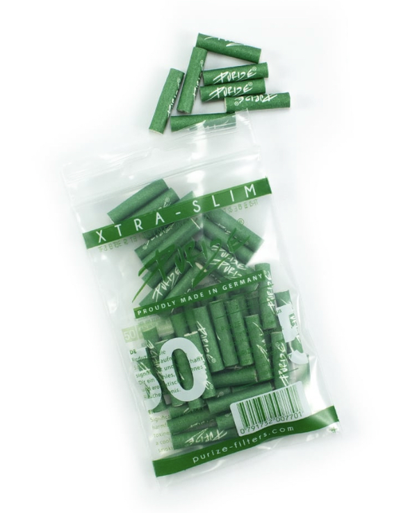 Purize® Aktivkohlefilter 50er Pack Xtra- Slim grün